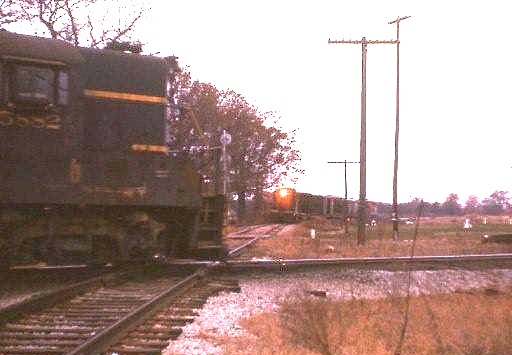 GTW train awaits the interlocker at Wixom